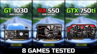 GT 1030 vs Rx 550 vs GTX 750 ti  The Battle Of 3 Budget GPUs [upl. by Normak]