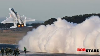 Iran is mesmerized US F15 Pilot Performs Crazy Vertical Climb After Takeoff [upl. by Notneuq705]