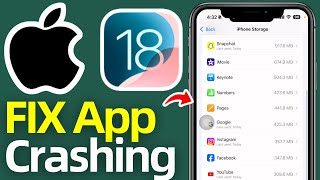 How To Fix Apps Crashing In iOS 18 [upl. by Emili575]