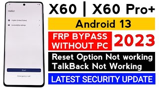 ViVO X60  X60 Pro Plus Google Account frp bypass WITHOUT PC 2024 [upl. by Eitisahc]