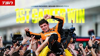 Lando Norris speechless after first F1 win [upl. by Obie]