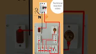 9 module board wiring 👍 electrical electrian electrian boardwiring electrician electriti [upl. by Rasure]