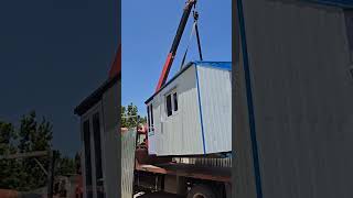 How to Install a Portable Security Cabin Crane Setup at Job Site [upl. by Annabell]