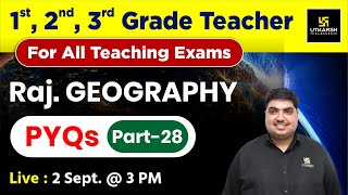 RPSC 1st amp 2nd Grade Teacher 2024  Geography  PYQs 28  By Ram Ratan Sir  Utkarsh Teaching Exams [upl. by Editha]