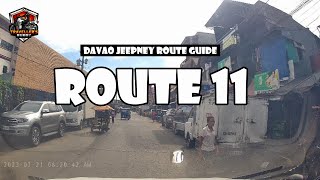 DAVAO JEEPNEY ROUTE GUIDE l ROUTE 11 l TRAVELLERS GUIDE l Halika at Joy ride tayo sa Davao [upl. by Elrahc]