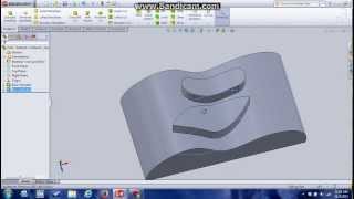 How to Extrude Curvature SurfaceSOLIDWORKS [upl. by Sucramaj]