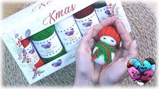 🎄Bonhomme de neige tricot🎄Snowman knit pattern crochet crochetlovers вязаниекрючком вязание [upl. by Mcbride253]