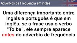 Advérbios de Frequência em inglês [upl. by Kizzie]