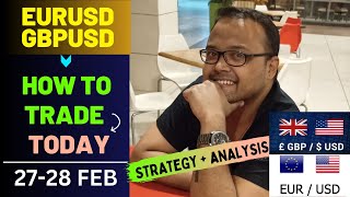 EURUSD Analysis TODAY 2728 FEB  GBPUSD Analysis TODAY 2728 FEB  EURUSD Strategy GBPUSD Strategy [upl. by Zubkoff]