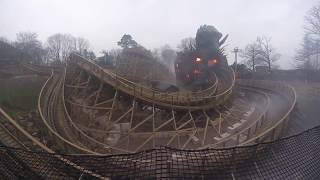 Wicker Man  Off Ride Alton Towers [upl. by Leatrice375]