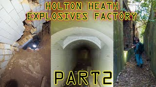 Cordite Explosives Factory HOLTON HEATH PART2 BUNKERS [upl. by Crofoot]