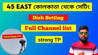 45 East ku band dish setting  dialog tv on azerspace [upl. by Siramay]