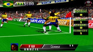 International Superstar Soccer 64  Final Level 5  Brazil x England Parte 1 de 2 [upl. by Salomi]