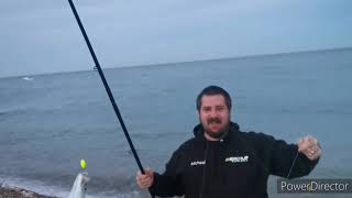 Selsey East beach  sea fishing UK  mackerel  part2 [upl. by Watters]