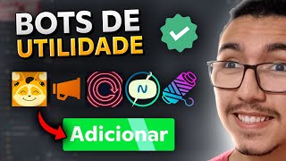 TOP 5 BOTS quotSECRETOSquot de UTILIDADE para SERVIDOR DISCORD [upl. by Skilken]