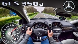 Mercedes Benz GLS 350d ACCELERATION amp TOP SPEED AUTOBAHN POV by AutoTopNL [upl. by Luhem]