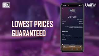 BUY UC INDIA AT LOWEST PRICES only on UniPin [upl. by Ardnohsed]