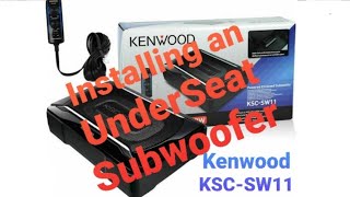 Install Kenwood KSCSW11 Underseat Subwoofer into Ford Ranger Wildtrak [upl. by Aicirtan]