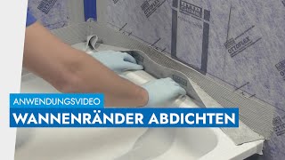 Wannenränder im Bad perfekt abdichten  OTTOFLEX Wannenranddichtband  neues Video in Beschreibung [upl. by Robby]