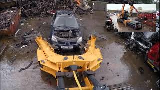 Kobelco SK210D Auto Dismantle Machice Demo [upl. by Samot406]