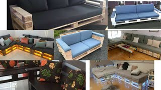 50 Easy Pallet projects for beginnerspallet sofa ideaspallet seats [upl. by Annahc902]