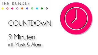 Countdown 9 Minute mit Musik amp Alarm timer 9 minutes [upl. by Parsons]