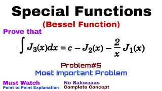 19 Bessel Function  Complete Concept and Problem5  Most Important Problem [upl. by Shulins827]