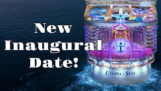 New Utopia of the Seas Inaugural Sailing Date [upl. by Atteselrahc]