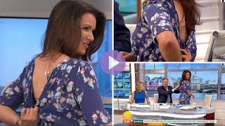 Susanna Reid is ‘basically nked’ as she pulls down her dress leaving Piers Morgan flustered [upl. by Haye279]