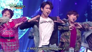 BTS 방탄소년단  FAKE LOVE Music Bank HOT STAGE  20180608 [upl. by Hailahk]