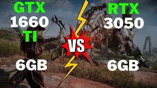 RTX 3050 6GB vs GTX 1660 TI – Teste em 11 jogos [upl. by Morez223]