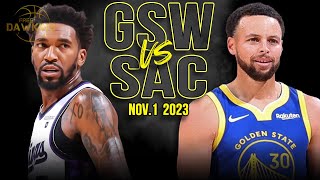 Golden State Warriors vs Sacramento Kings Full Game Highlights  Nov 1 2023  FreeDawkins [upl. by Susumu]