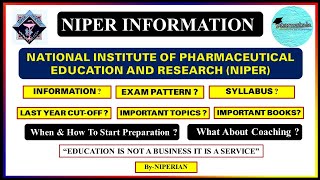 How to Start Preparing NIPER 2024  Exam Pattern  Last Years Cutoff Important Topics amp Tips [upl. by Waal593]