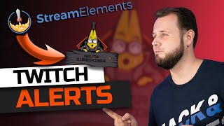 TWITCH ALERTS für Follower Subscriber Donation mit StreamElements und OBS [upl. by Sadirah]