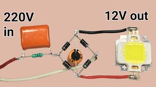 220v to 12v without transformer [upl. by Tayib]