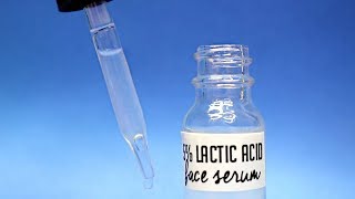 Homemade Lactic Acid Face Serum w Hyaluronic Acid Ι AHA Serum [upl. by Alon]