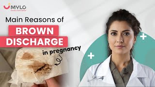 Brown Discharge In Early Pregnancy Hindi  Brown Discharge During Pregnancy  Mylo App [upl. by Nylhtak]