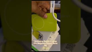 Belkin BoostCharge Pro Magnetic Power Bank 5K unboxing  reviewCapCut 2024 [upl. by Yuht]