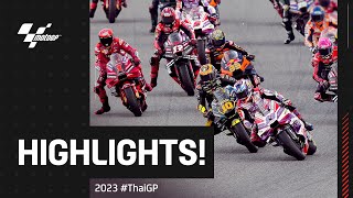 MotoGP™ Race Highlights 🔥  2023 ThaiGP [upl. by Ylrae]