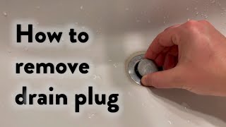 How to remove drain plug from sink [upl. by Ilysa]