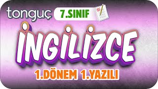 7Sınıf İngilizce 1Dönem 1Yazılıya Hazırlık 📝 2024 [upl. by Trah]