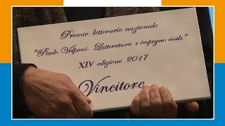 PREMIO PAOLO VOLPONI VINCE GIOSUE CALACIURA CON IL LIBRO quotBORGO VECCHIOquot 02 12 17 [upl. by Adelheid]