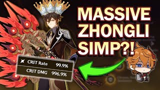 The ULTIMATE Zhongli Simp INSANE Godroll Artifacts Supports Built DIFFERENT  Stream Highlights [upl. by Oglesby]