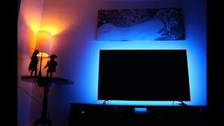 How to install LED light strips behind TV USB LED STRIP FOR TV [upl. by Drisko]