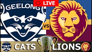 GEELONG CATS vs BRISBANE LIONS  2024 AFL Preliminary Final Live Stream [upl. by Quintus]