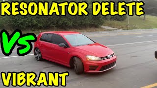 VW Golf R RESONATOR DELETE Vs VIBRANT RESONATOR [upl. by Hetty]