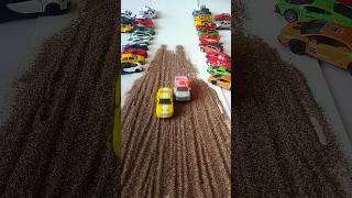 Shelby Vs Police Car Jeep Drag Race In Sand police automobile toys car cartoys toycars jeep [upl. by Sanfred]