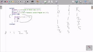 Program to Print the Fibonacci sequence  Javascript Tutorial [upl. by Gearalt]