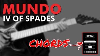 Mundo  IV of Spades Guitar Chords  OUTRO Lead [upl. by Bekaj]