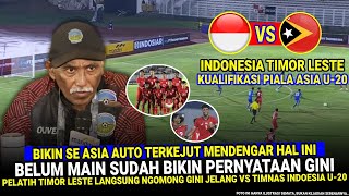 🔴 GEGERKAN PIALA ASIA  Pelatih TIMOR LESTE Nekat Ngomong BERANI Begini Jelang vs Timnas Indonesia [upl. by Jacobson]